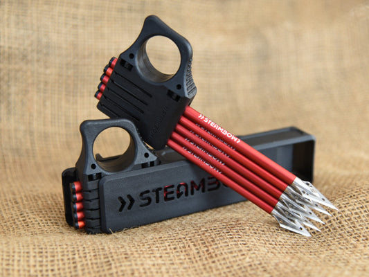 Montage des Steambow Schnelllader-Köchers an der AR-6 Stinger II