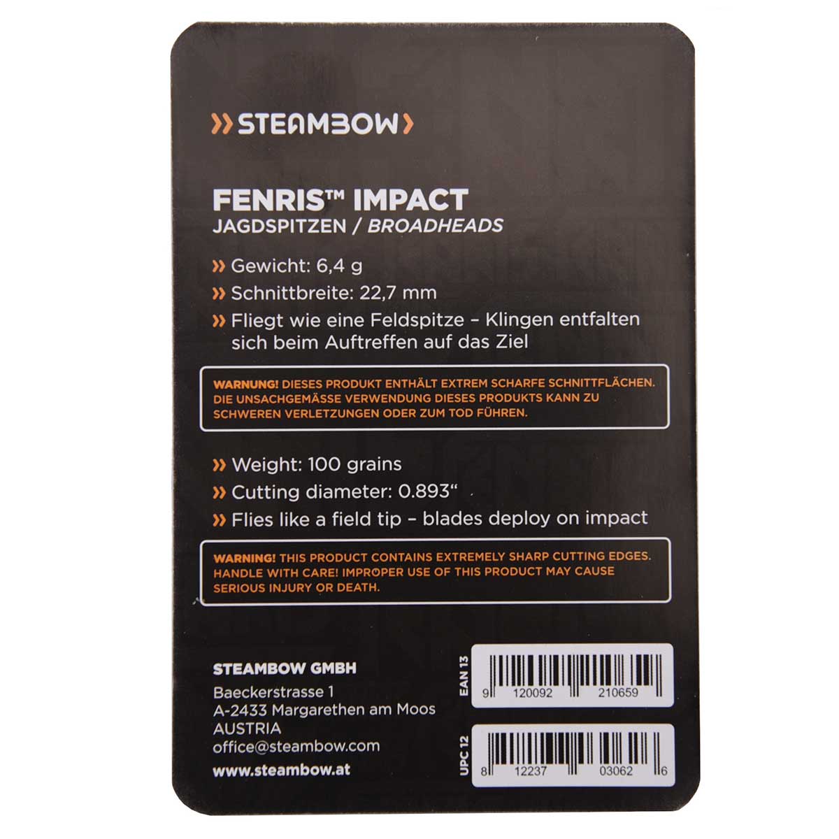 FENRIS Broadheads “Impact” – Set of 3 pcs.